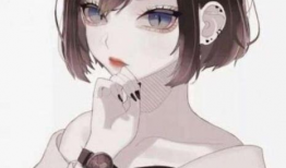 短发女动漫,短发魅力，青春活力无限